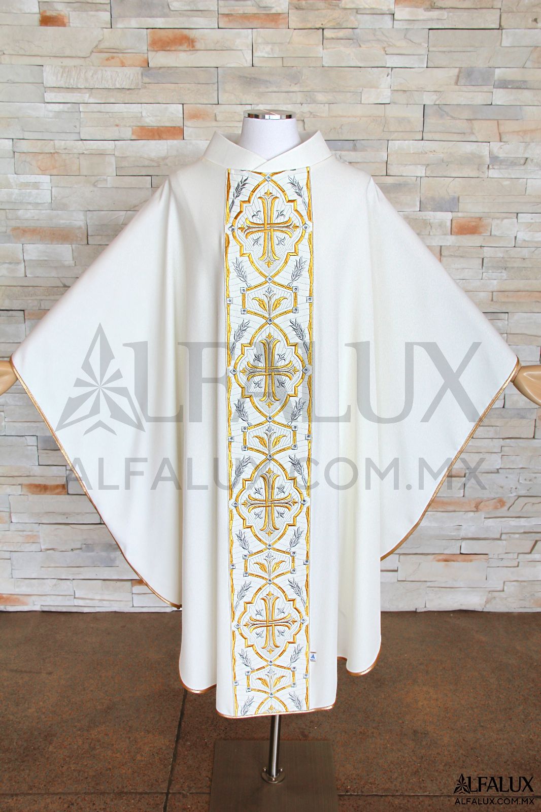 04 IMPERIAL  Casulla Alfalux Blanco Central 93 (7)